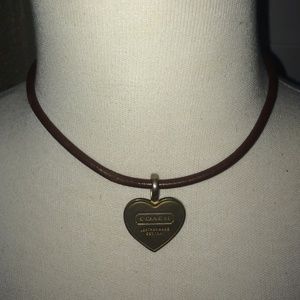 Coach Rope Leather Collar Necklace