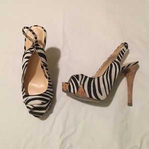 Zebra Printed Guess Heels