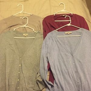 LOFT and Land's End Cardigan Set