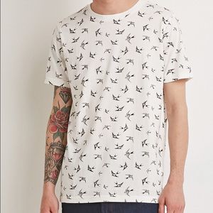 Forever 21 bird shirt xs