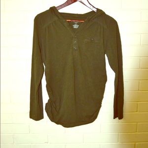 Vintage green maternity shirt