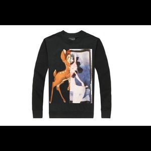 GIVENCHY BAMBI MALE AND FEMALE Collage sweatshirt