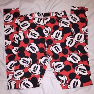 H&M divided Mickey Mouse leggings XS Disneyland