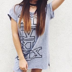 Emma and Sam Roman Numeral tee