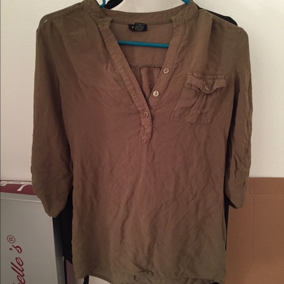Olive blouse