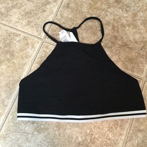 Black and white t shirt bra