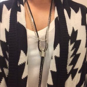 Black and silver necklace