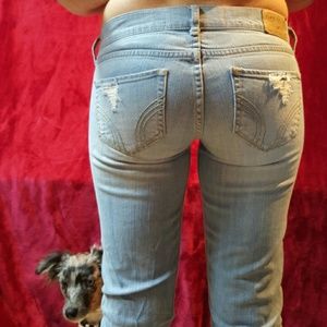 Hollister Skinny Destroyed Light Jeans