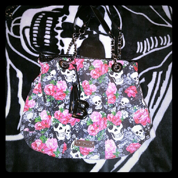 Betsey Johnson Handbags - Betsey Johnson skull & rose bag