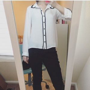 Forever21 cream blouse