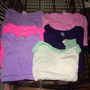 6 PINK t-shirts