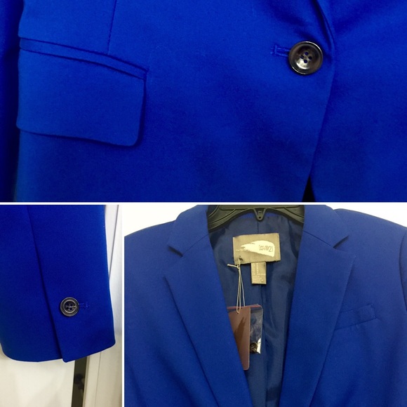 🚫SOLD🚫Forever 21 Career Jacket (Bright Colbalt) - Picture 2 of 3