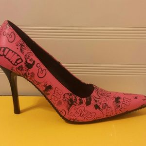 ❎SOLD❎   Bubblegum pink Comic Book heels.