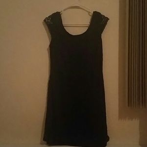 Dark blue lace dress