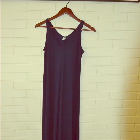 High low navy dress.