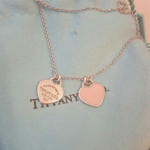 Tiffany & Co double heart necklace
