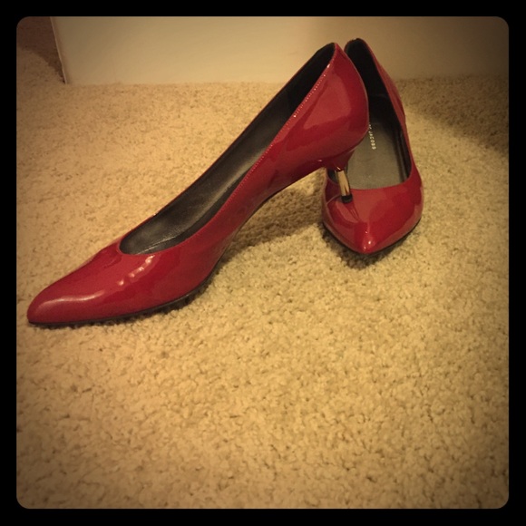 Marc by Marc Jacobs red kitten heels