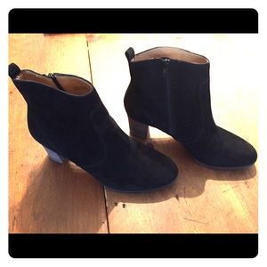 Jcrew suede black short boot