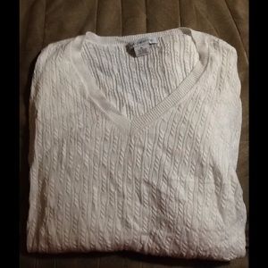 Liz Claiborne white sweater