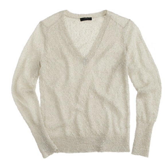 J. Crew Champagne Iridescent Sweater - Picture 1 of 11