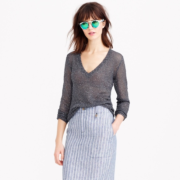 J. Crew Champagne Iridescent Sweater - Picture 11 of 11