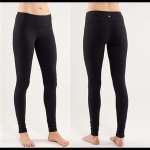 Lulu lemon wunder unders leggings size 6 black
