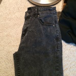 Forever 21 acid-wash black jeggings very cute!!❤️