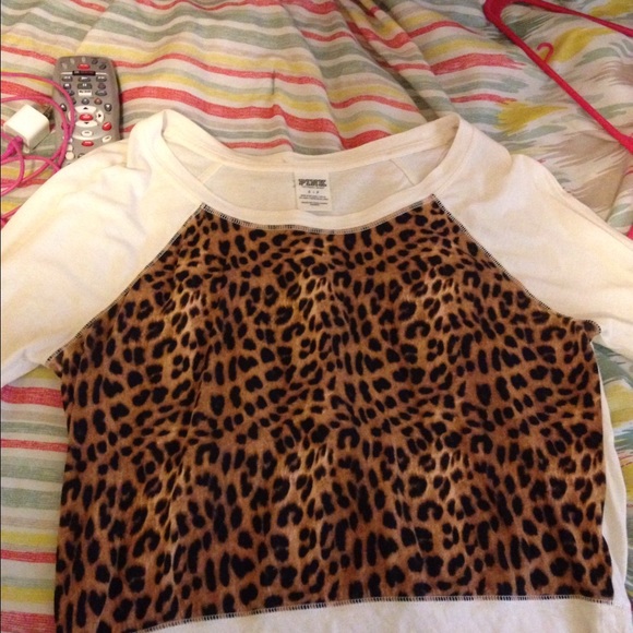 Victoria secret tan/cheetah print shirt - Picture 3 of 3