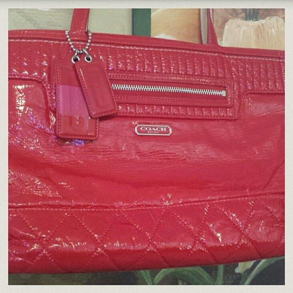 Authentic red Coach purse! - Picture 2 of 5