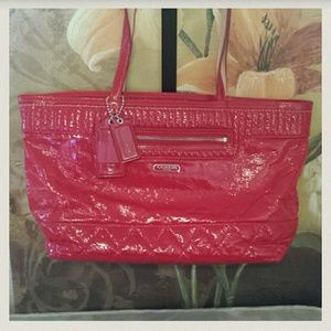 Authentic red Coach purse!