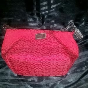 Signature Small Red Coach bag