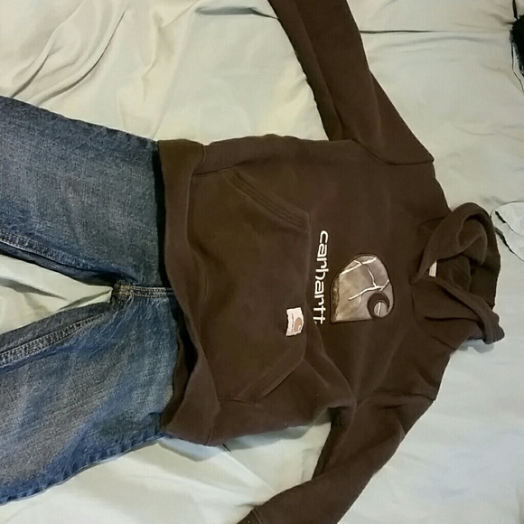 Fleece lined oshkosh b'gosh jeans and car hart