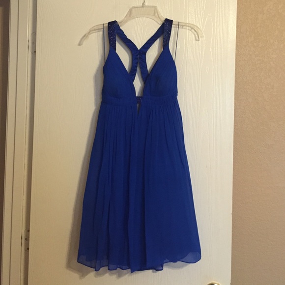 Blue cocktail dress