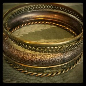 Bundle of Five Bangle Bracelets