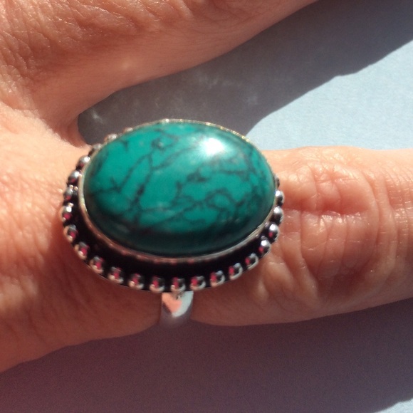 🌠💥⬇️SALE!💥⬇️Turquoise 🎀STERLING SILVER 🎀 - Picture 3 of 4