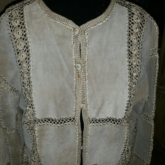 Faux suede jacket