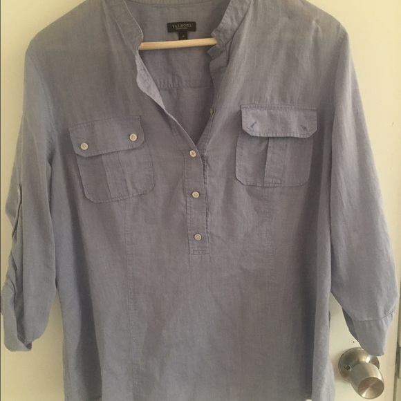 Light blue blouse