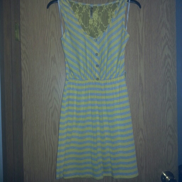 Yellow and grey sundress
