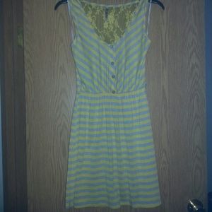 Yellow and grey sundress