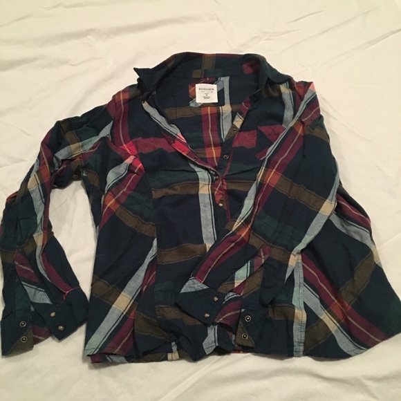 Plaid button down