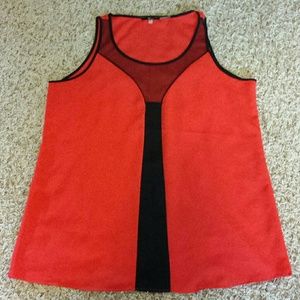 Milano Mesh Detail Sleeveless Blouse