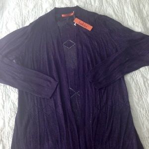 NWT Full length light weight open sweater.