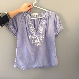 J.crew embroidered blouse