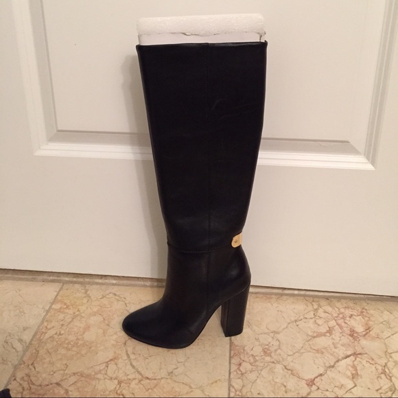 Black tall boots