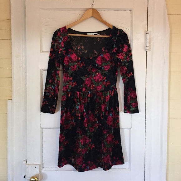 Urban Outfitters Velvet Skater Dress