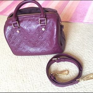 Louis Vuitton speedy 25 bandouliere - purple