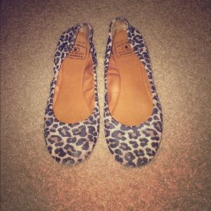 Lucky Brand cheetah print flats.
