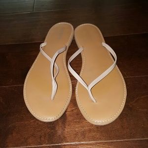 Beige, Old Navy thong sandals