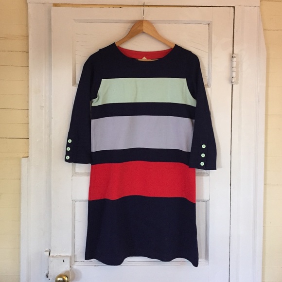Anthropologie Color Block Tunic Dress