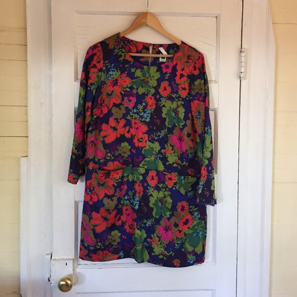 J. Crew Silk Floral Shift Dress